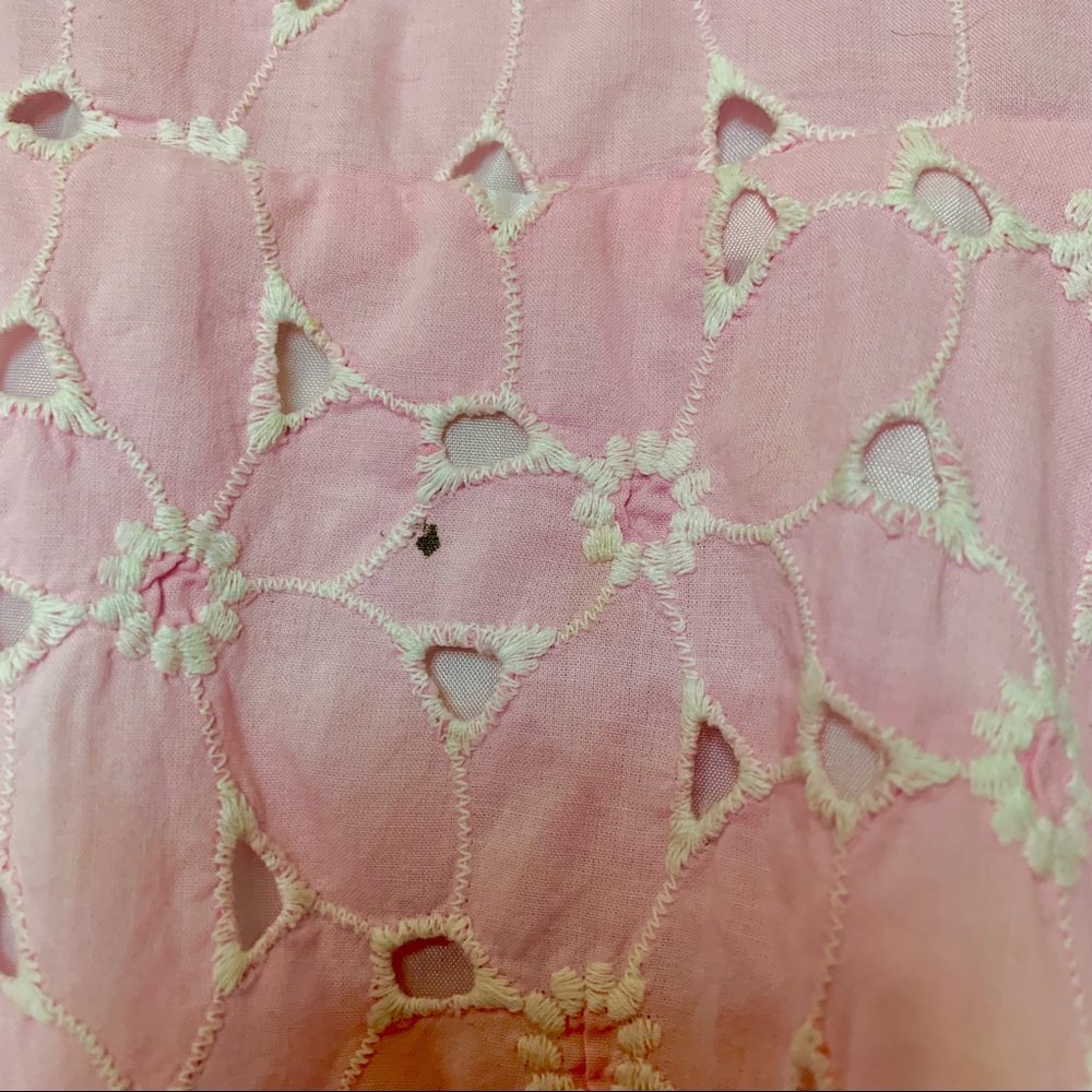 Origami Pink & White Broderie Anglaise Dress - Picture 5 of 6